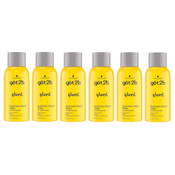 Got2b Glued Blasting Freeze Hairspray, 2 Ounce - Pack of 6