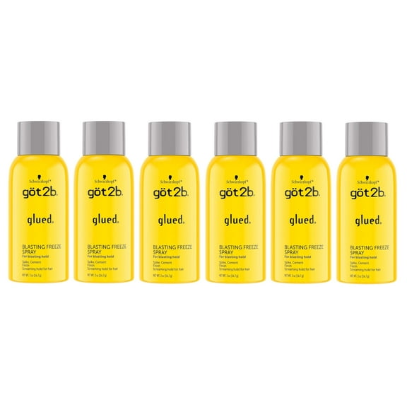 Got2b Glued Blasting Freeze Hairspray, 2 Ounce - Pack of 6
