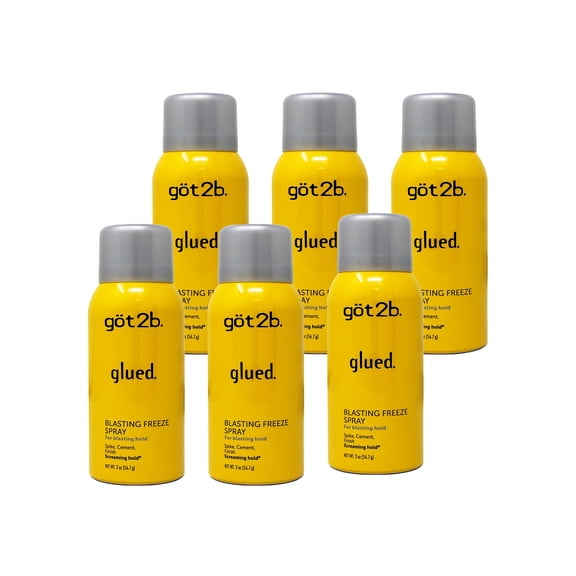 Got2b Glued Blasting Freeze Spray, 2 Oz., Pack of 6