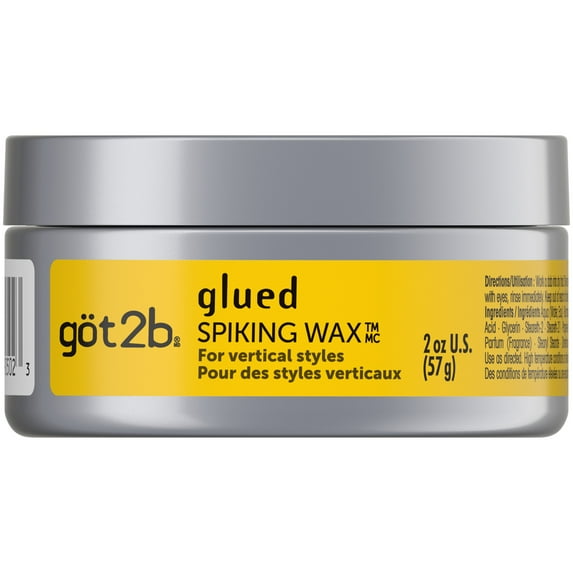 got2b Glued Spiking Hair Wax, High Shine and Fierce Hold, Pomade for Men and Women, 2 oz