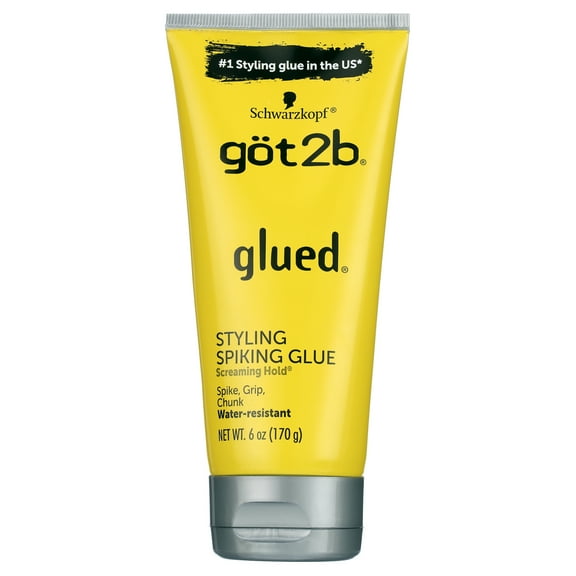 Got2b Glued Styling Spiking Hair Gel, 6 oz