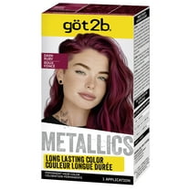 Schwarzkopf Got2b Metallics Permanent Hair Color, M68 Dark Ruby, 1 Application