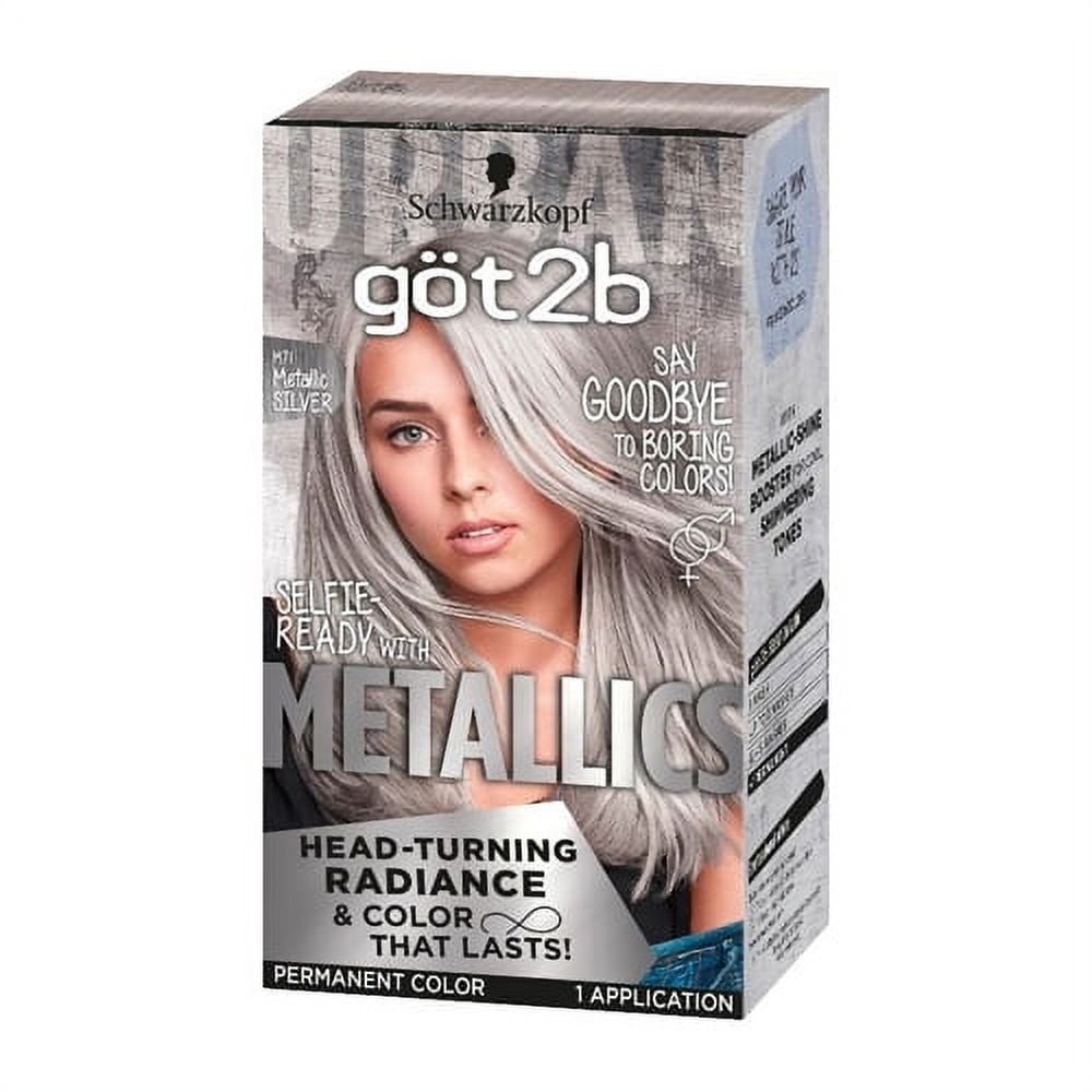 How Long Do You Keep Got2b Hair Dye In Got2b Metallic Silver Permanent Hair Color, Long Lasting Dye, M71
