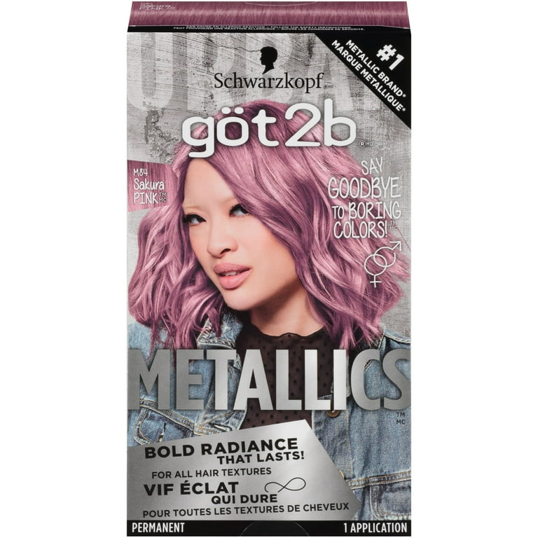 Schwarzkopf Got2b Metallics Permanent Hair Dye Coloring, M84