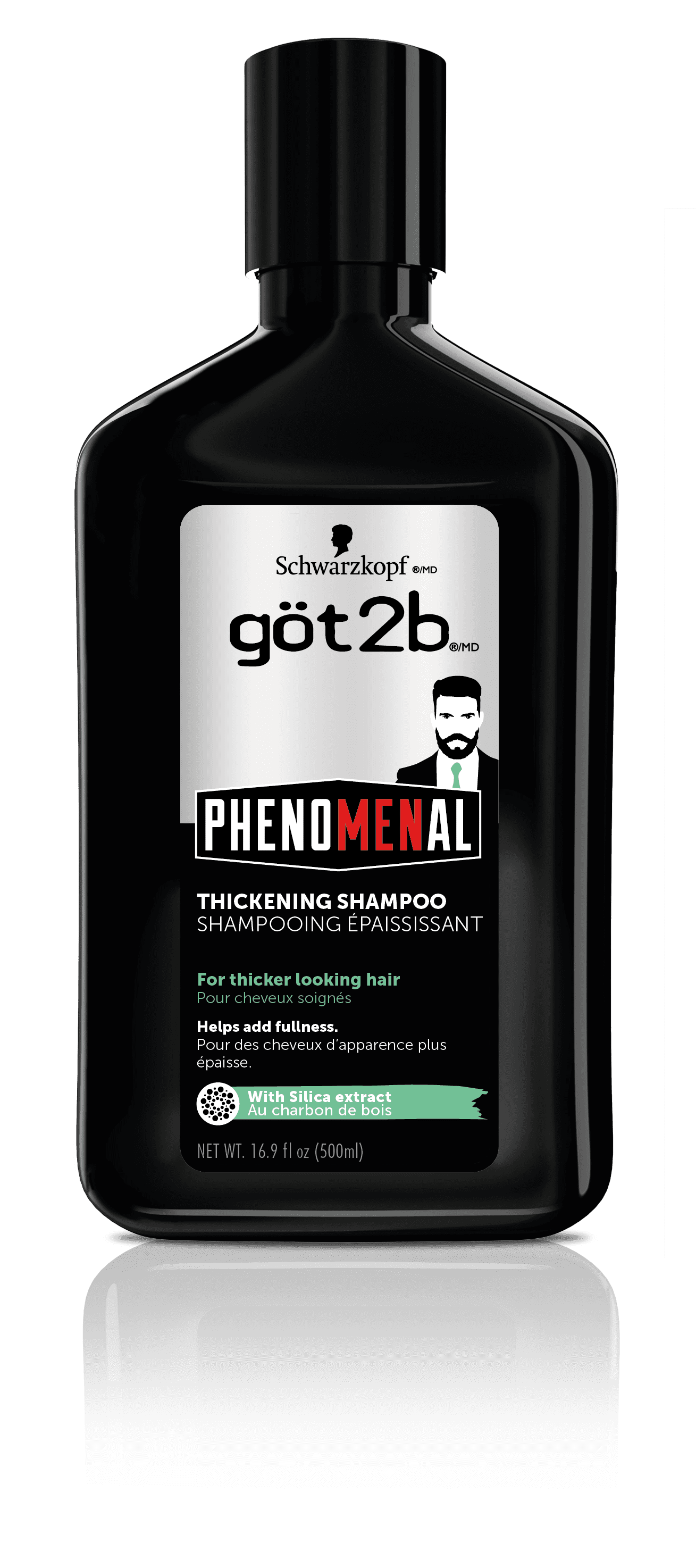 Got2b PhenoMENal 2 in 1 Thickening Shampoo, 16.9 Ounce