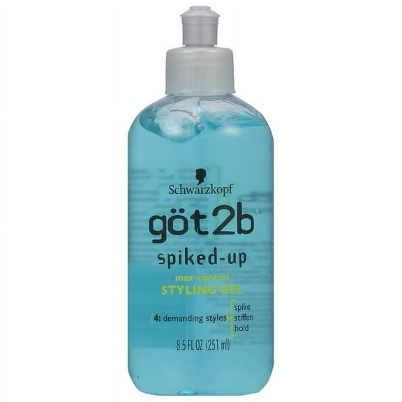 Got2b Spiked Up Styling Hair Gel, Max Control 8.5 oz