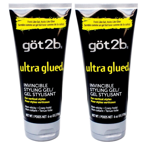 Got2b Ultra Glued Invincible Styling Gel - 6oz - 2 Pack