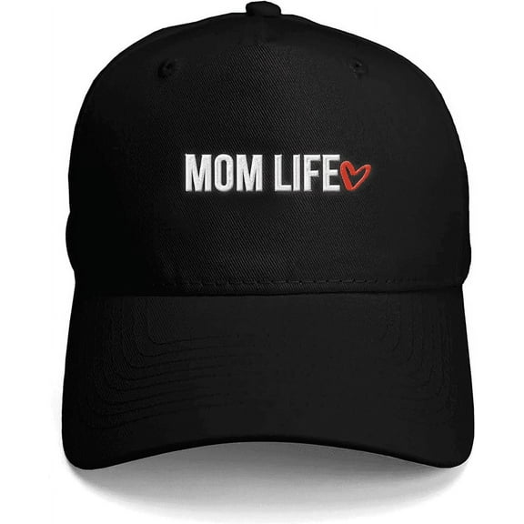 GotPrint Unisex Mom Life Mother's Day Hat Gift Embroidered Baseball Cap Adjustable Size Loop Backing 5 Panel High Profile Hat