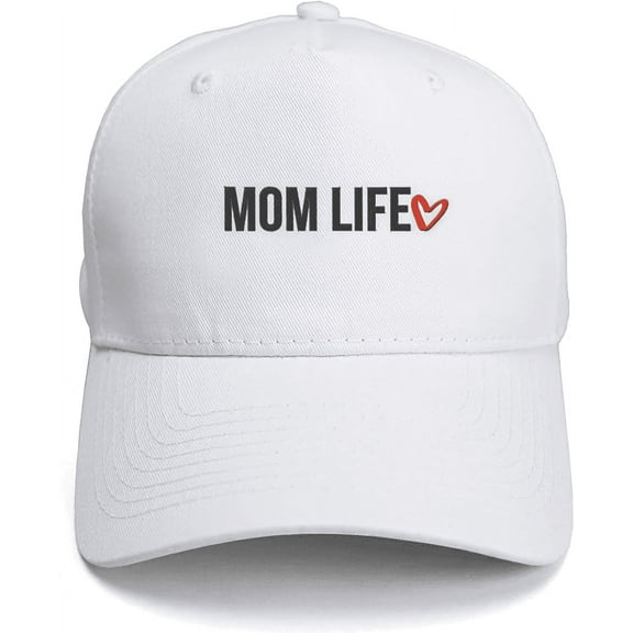 GotPrint Unisex Mom Life Mother's Day Hat Gift Embroidered Baseball Cap Adjustable Size Loop Backing 5 Panel High Profile Hat