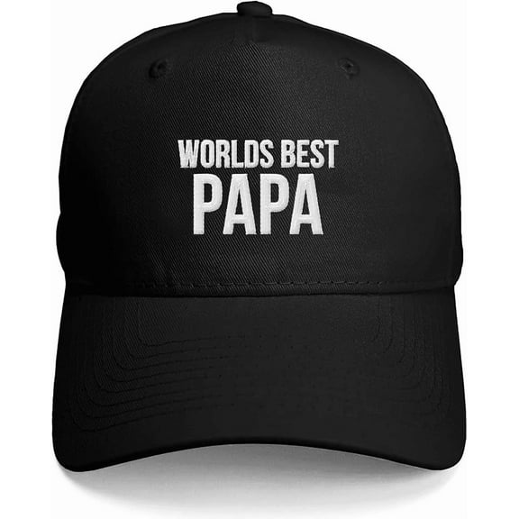 GotPrint Worlds Best Dad Ever Hat, Father's Day Birthday Gifts for Dad Papa from Daughter, Son, Outdoor Adjustable Cap