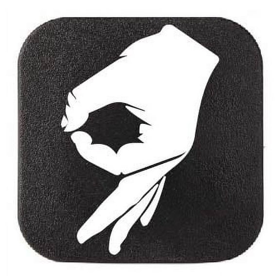 Gotcha Circle Hand Game Rubber Receiver Tube Hitch Plug. Truck Trailer Hitch Cover Plug Insert Fits 2" Receivers. Fits 2 inch Receiver Level 3 4 5 Ford GMC Toyota Jeep Dodge Chevy (2" Receiver Plug)