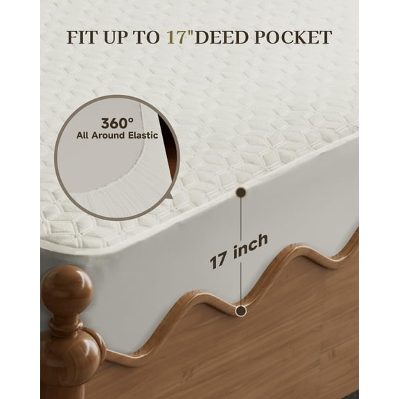 Gotcozy Heated Mattress Pad Twin XL Size - Electric Mattress Pad Fit up to 15' with 6 Heat Setting & 10 Hour Auto Off ETL Certified Machine Washable(White)