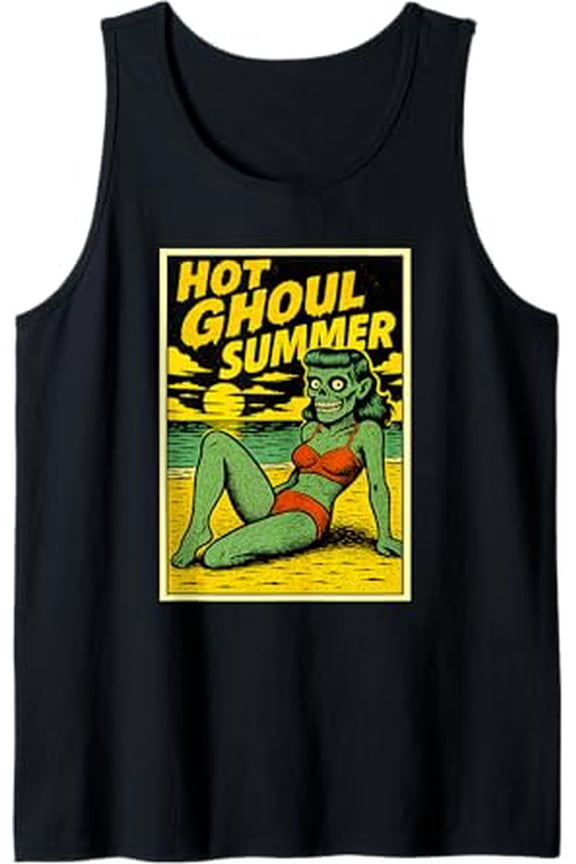 Goth Beach Summer Goth Tank Top Size S-3XL