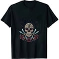 thumbnail image 1 of Goth Body Lotion - Deaths Head Moth - Vintage Tattoo T-Shirt, 1 of 5