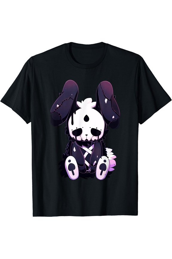 Goth Bunny E-Girl Cute Kawaii Rabbit Gothic Outfit Grunge T-Shirt