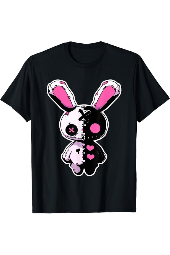 Goth Bunny Gothic Outfit Cute E-Girl Kawaii Rabbit Grunge T-Shirt