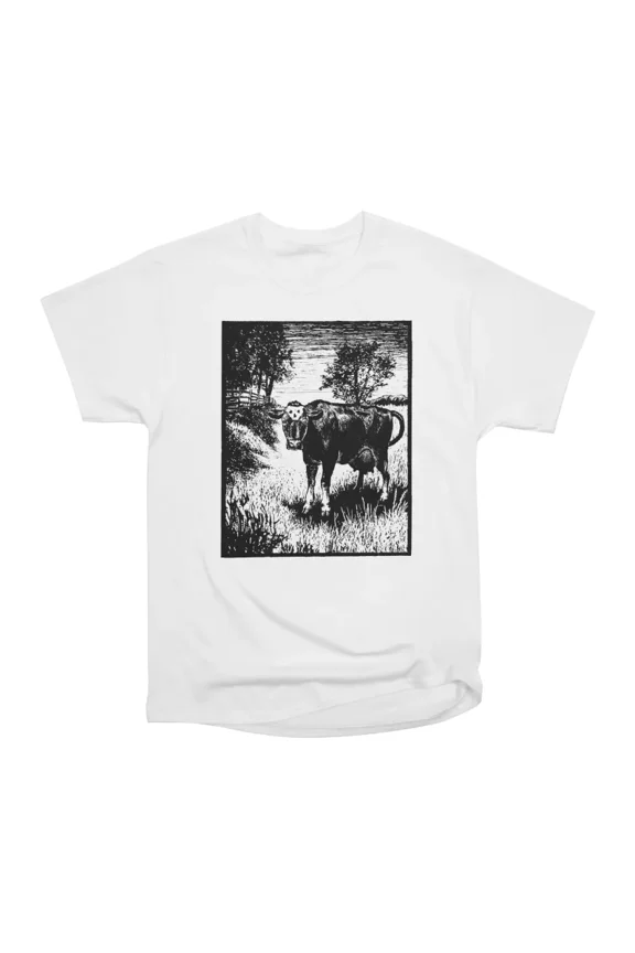 Goth Cow T-Shirt Tee Gift For Him Merch For Her Apparel For Friend