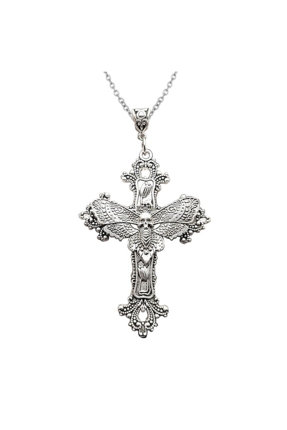 Goth Cross Pendant Chain Necklace Jewelry Accessoiy Gothic Cross Pendant Necklace Pendant Choker Alloy Material For Man