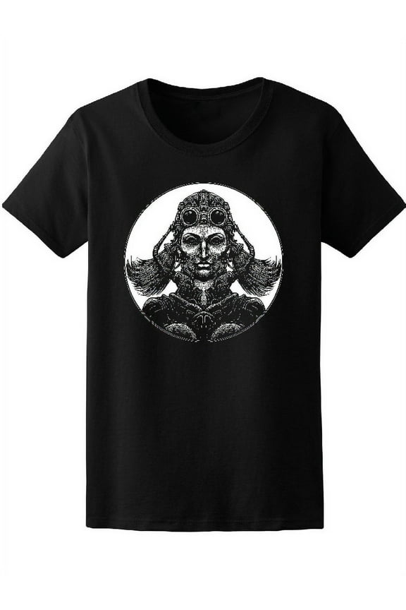 Goth Cyberpunk Girl Gas Mask T-Shirt Women -Image by Shutterstock, Female Medium