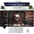 thumbnail image 1 of Goth Desk Mat Gothic Large Mouse Pad XXL Desk Pad Gaming Mousepad Extended Keyboard Mat 31.5 x 15.7 in Laptop Computer Keyboard Pad Mouse Mat for Office Desk Decor, 1 of 6