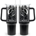 thumbnail image 1 of Goth Gifts Goth Tumbler Halloween Tumbler 40 Oz Black Cat Gifts Cup For Women Men the Moon Tarot Travel Mug with Handle Lid and Straw, 1 of 6