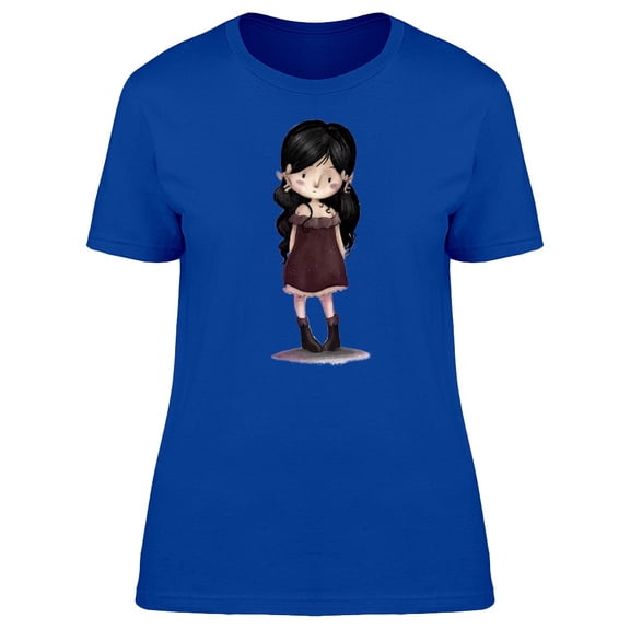Goth Kid Dark Purple Dress Tee Women's -Image by Shutterstock