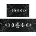 thumbnail image 1 of Goth Kitchen Mat Set of 2, Moon Phase Kitchen Rugs for Floor Halloween Kitchen Mat Gothic Kitchen Decor for Floor, Home, Sink, Bathroom(17"x47"+17"x30"), 1 of 6