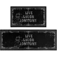 thumbnail image 1 of Goth Kitchen Mat Set of 2 - Non Slip Halloween Spooky Kitchen Rugs Black Goth Rug Skull Witchy Rug for Home Kitchen - Live Laugh Lobotomy Sign - Halloween Gothic Kitchen Decor Accessories, 1 of 6