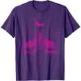 thumbnail image 1 of Goth Moth And Crescent Moon Unisex T-Shirt for Men Women Kids Toddler,Purple Color,Size YXS, 1 of 5