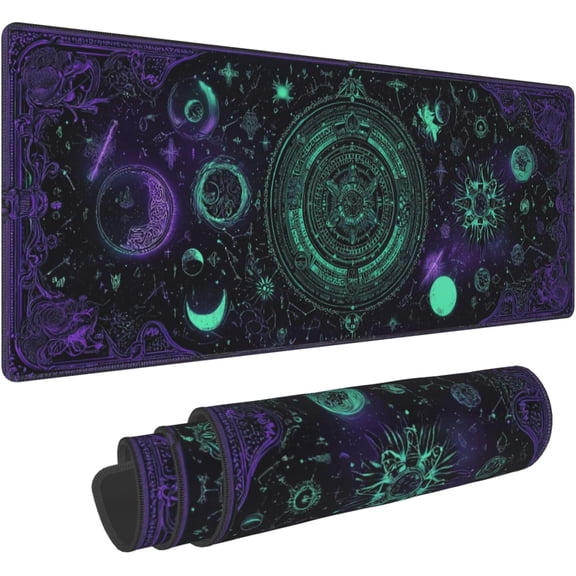 Goth Mouse Pad Extended Large Gaming Mouse Pad XL Stitched Edges for Gamer Home Office 31.5 X 11.8 Inch
