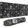 thumbnail image 1 of Goth Mouse Pad XL, Gothic Extended Large Gaming Mouse Pad, Black Purple Witch Mouse Pad Mousepad, Kawaii Long Big Mouse Mat, Spooky Halloween Witch Goth Desk Accessories Stuff Decor, 31.5 X 11.8 Inch, 1 of 6