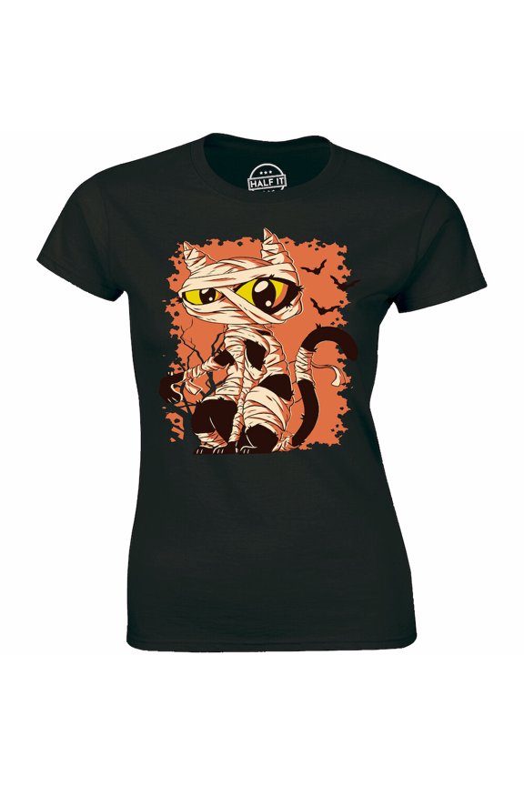 Goth Mummy Cat Shirt Gothic Horror Tee Women'S T-Shirt All Size S-5Xl