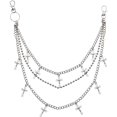 thumbnail image 1 of Goth Pants Chain for Women Men Punk Layered Jean Chains Gothic Pocket Chain for Women Hip Hop Waist Chain Charms, 1 of 16