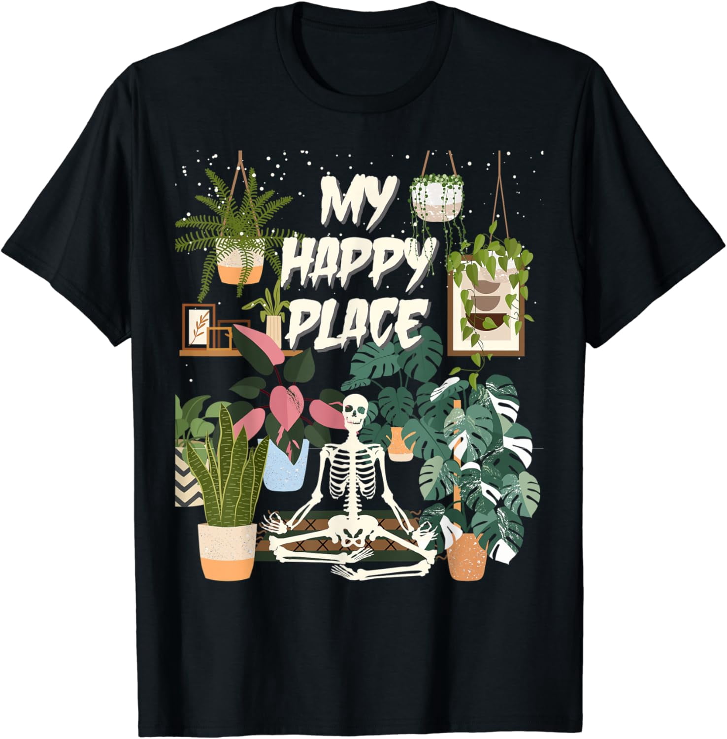 Stringing Plants Goth Plant Lover Monstera String Of Pearls Boho Zen T-Shirt - Walmart.com