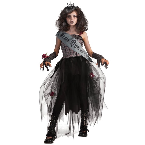 Rubies Goth Zombie Prom Queen Costume for Kids, Girls Small
