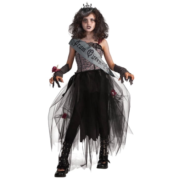 Rubies Goth Zombie Prom Queen Costume for Kids, Girls Small
