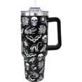 thumbnail image 1 of Goth Tumbler 40 Oz, Goth Gifts for Women, Halloween Gothic Coffee Cup Travel Mug Water Bottle, Witchy Gothic Gifts for Women, Goth Accessories Stuff Thing, 40 Oz Tumbler with Handle and Straw, 1 of 5