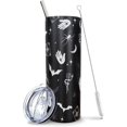 thumbnail image 1 of Goth Tumbler, Witchy Gifts for Women, Halloween Tumbler with Lid and Straw, Black Witch Tumbler/Travel Mug, Spooky Gifts for Women, Gifts for Halloween Lovers, Witchy Goth Stuff, Goth Travel Mug 20 Oz, 1 of 6