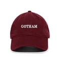 thumbnail image 1 of Gotham Baseball Cap Embroidered Cotton Adjustable Dad Hat Burgundy, 1 of 1