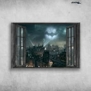 Gotham City Outside The Window 11 x 17 Inch Poster