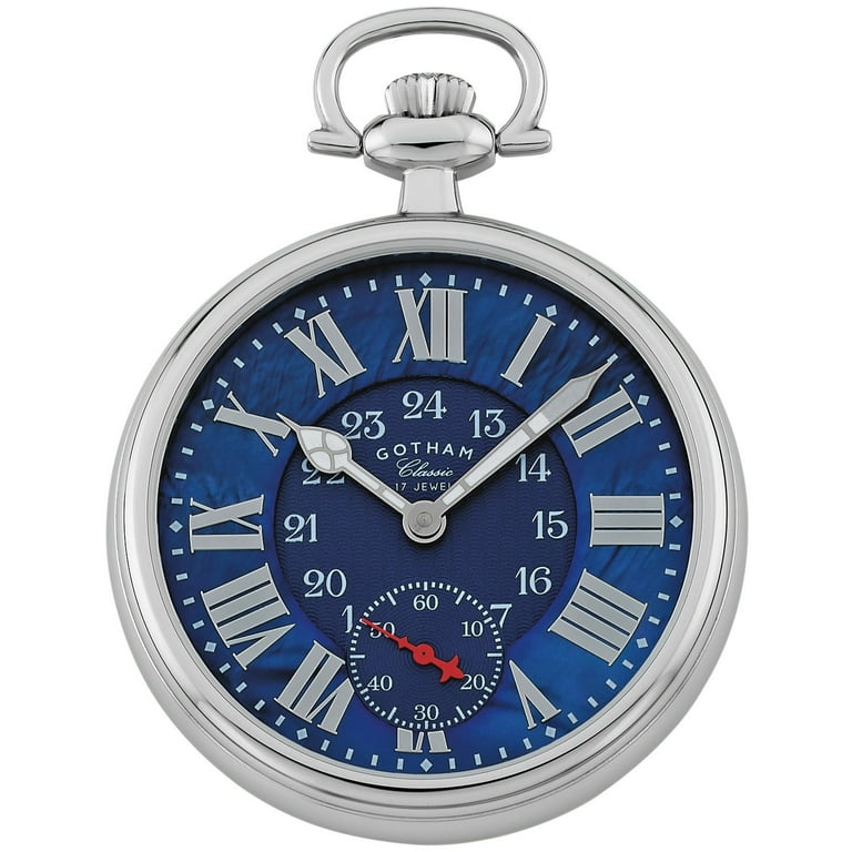 Gotham Classic Series Stainless Steel Open Face 17 Jewel