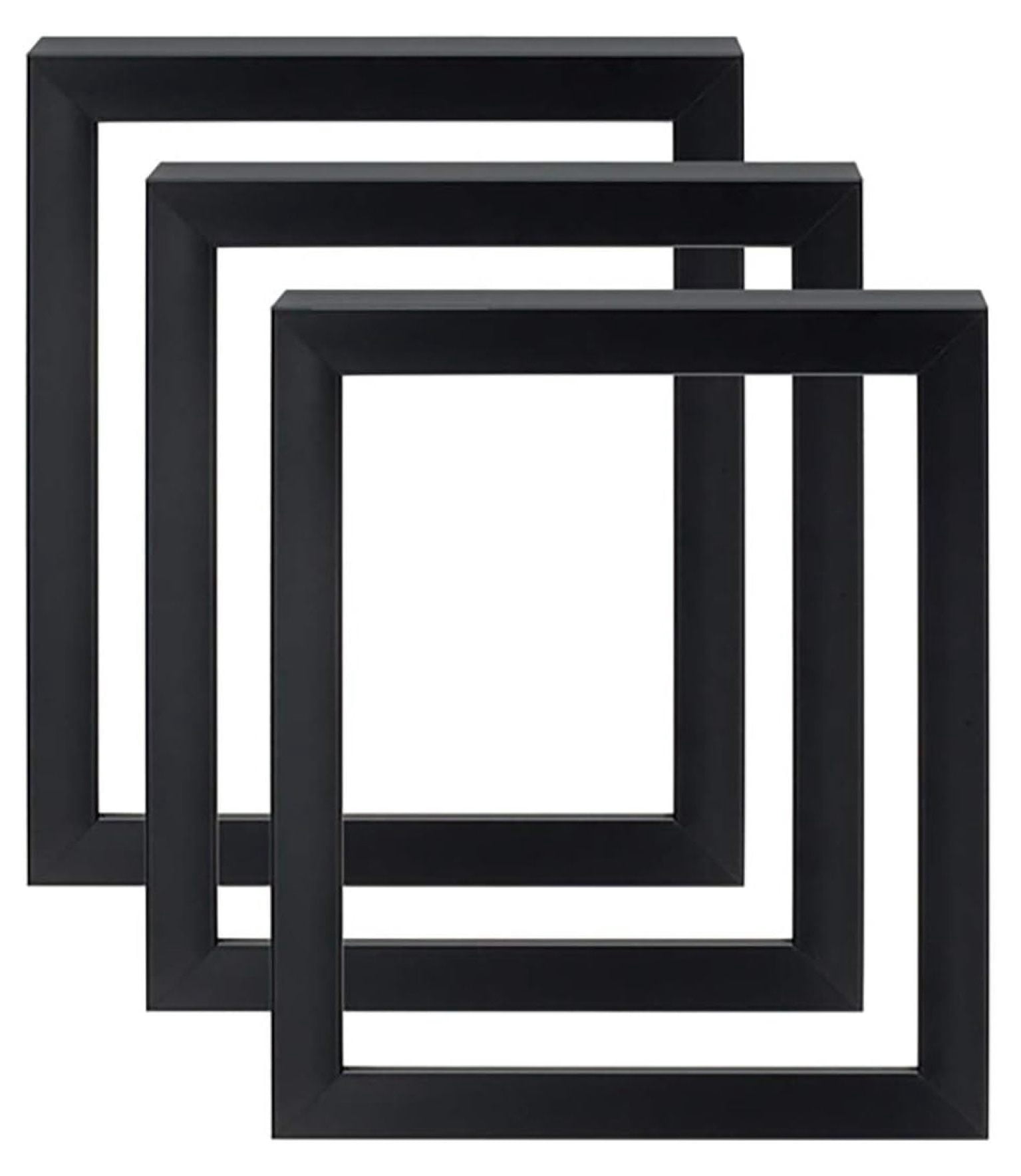Gotham Deep Gallery Frames - White, 8x8 Inches, Pack Of 3, For Canvases Up To 1" Deep
