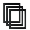 thumbnail image 1 of Gotham Deep Gallery Frames - 3 Pack of Professional Gallery Frames for Canvas, Paintings, Presentation & More! - [Black - 8x16"], 1 of 7