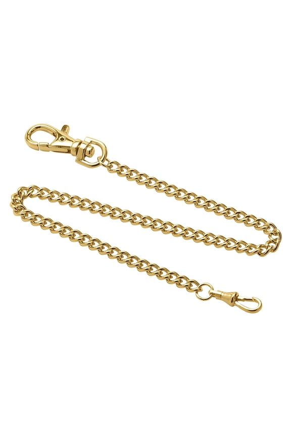 Gotham Stainless Steel Gold-Plated 14 Inch Pocket Watch Chain # GWCGTCHAIN