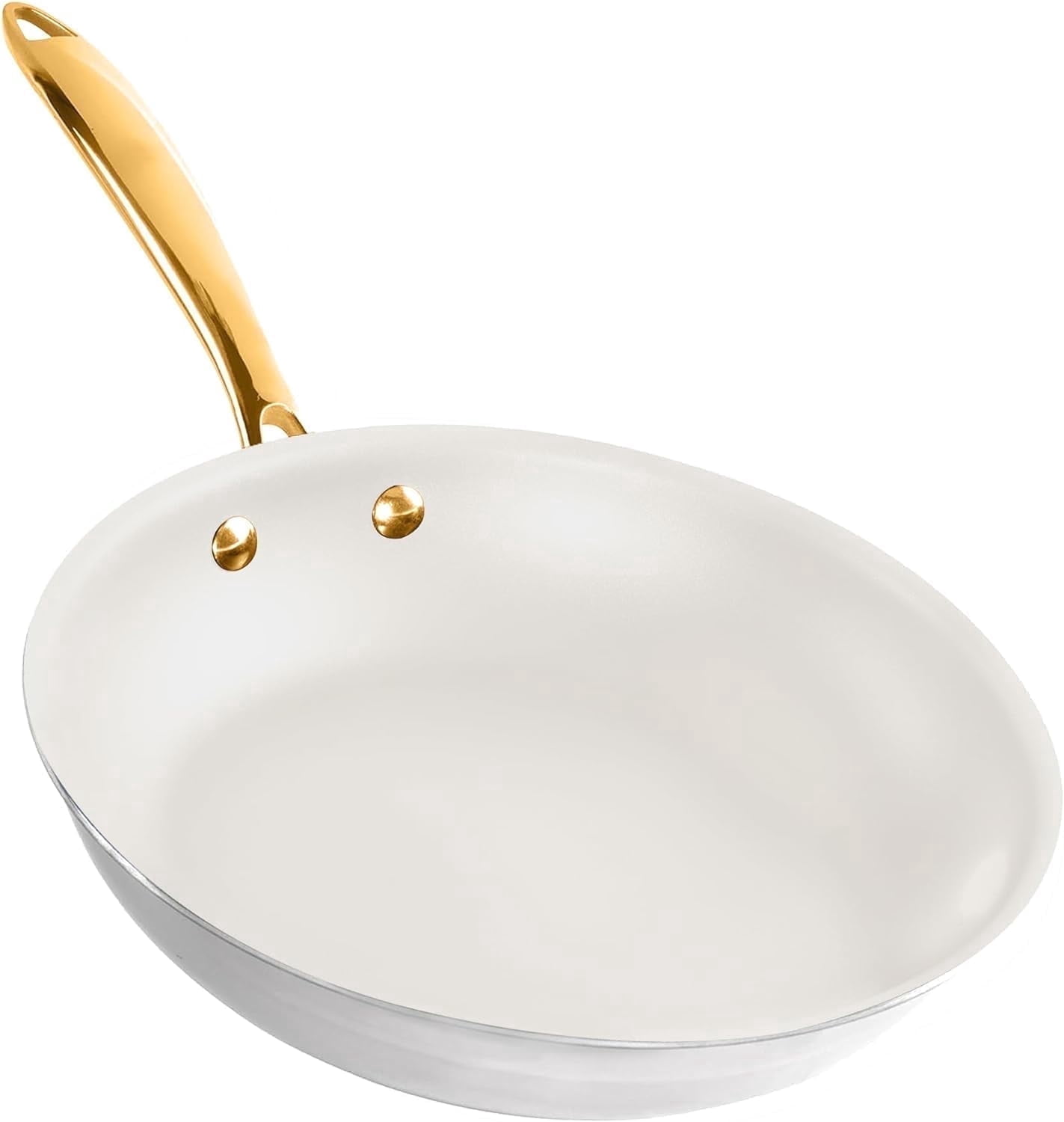 Gotham Steel, Frying Pan, 10 Inch, Nonstick Ceramic, Off-White