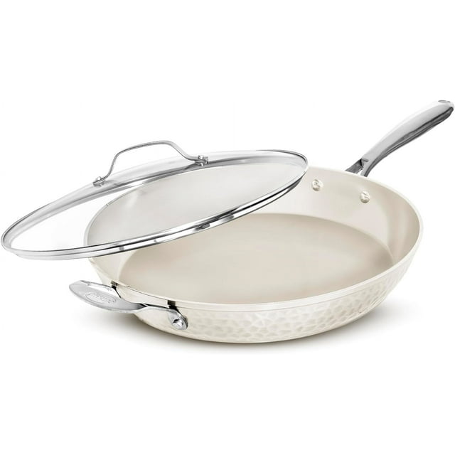 Gotham Steel 14 Inch Non Stick Frying Pans with Lid, Large Frying Pans