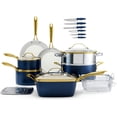 thumbnail image 1 of Gotham Steel 20 Pc Ceramic Pots and Pans Set Non Stick, Kitchen Cookware Sets with Knife Set, Pot and Pan Set, Ceramic Cookware Set, Non Stick Pots and Pan Set, Oven and Dishwasher Safe, 1 of 10