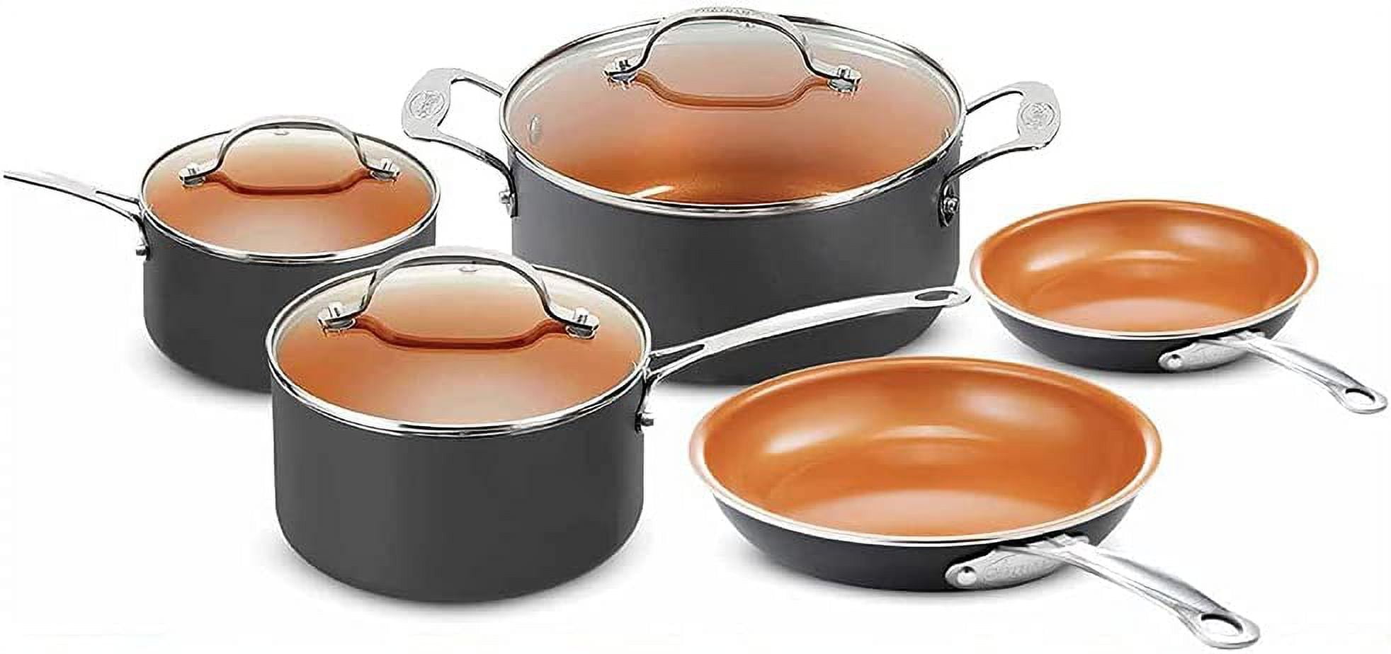 Gotham Steel 8Piece Kitchen Set with NonStick TiCerama Copper