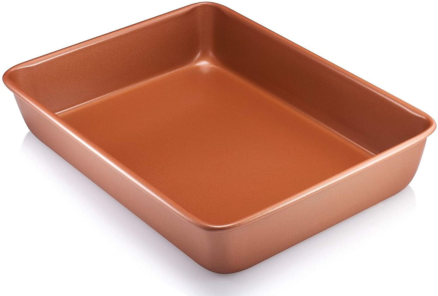 Gotham Steel 1389 Nonstick Copper Cookie Sheet and Jelly Roll Baking Pan  12 x 17 - 1 PACK, Brown
