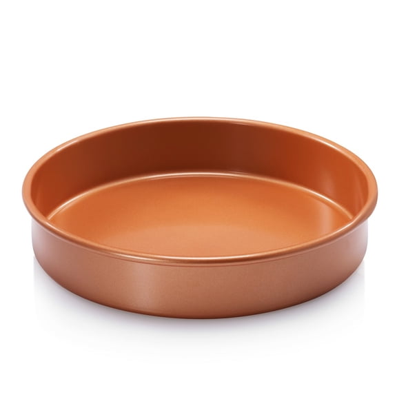 Gotham Steel Bakeware Round 9.5 inch Copper Baking Cake Tin - Nonstick